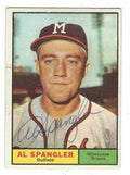 Autographed AL SPANGLER 1961 TOPPS Card