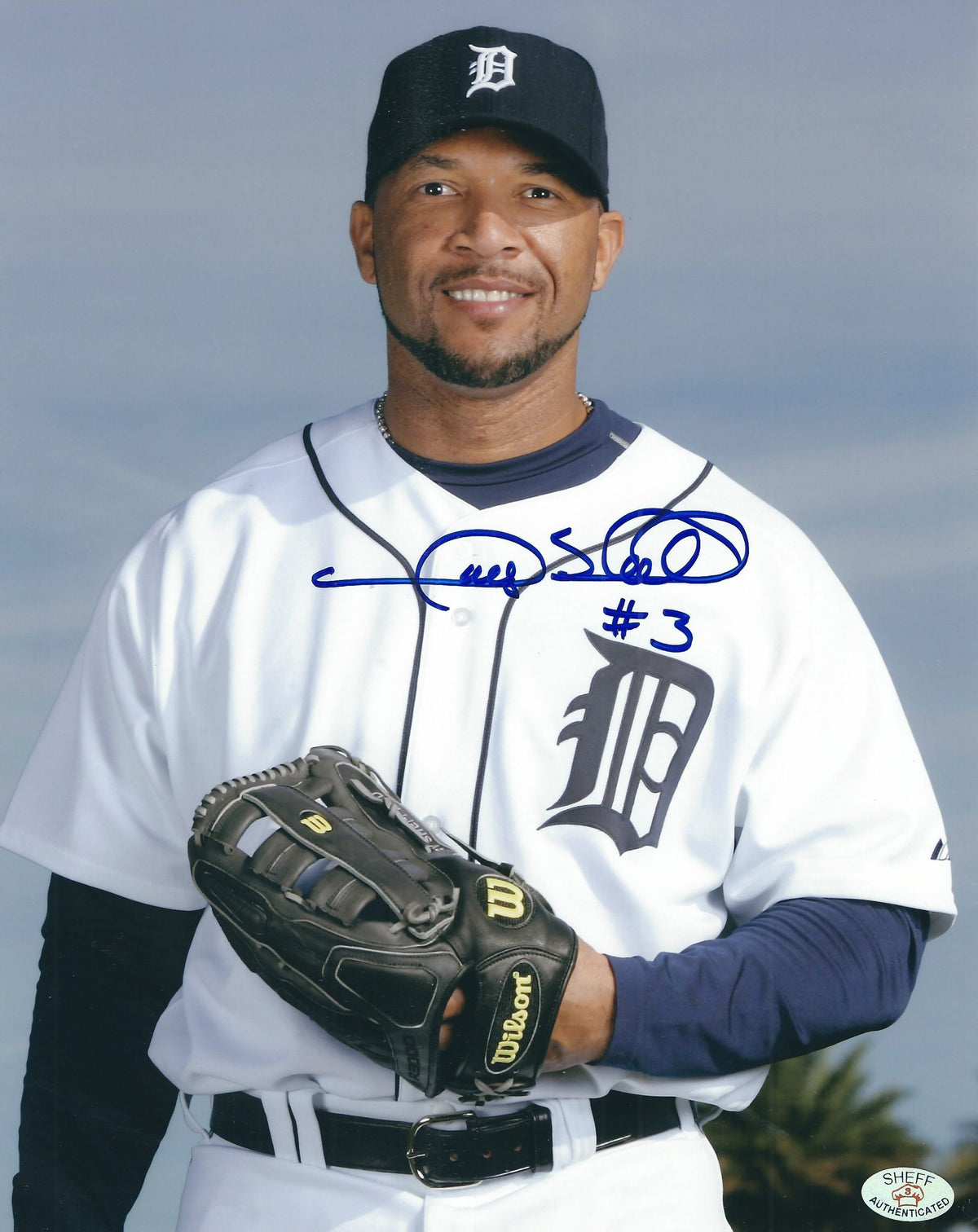 AUTOGRAPHED GARY SHEFFIELD 8X10 Detroit Tigers Photo