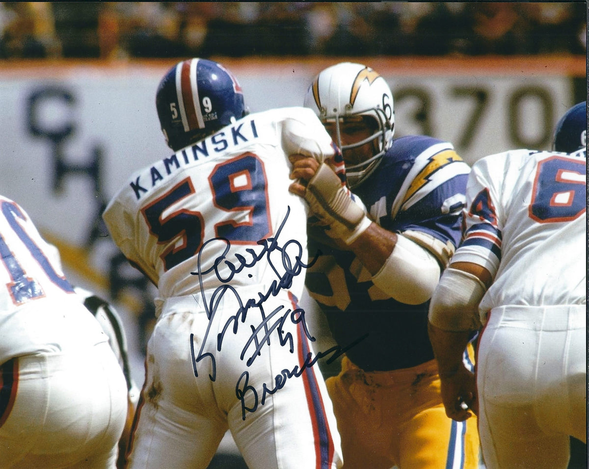 Autographed LARRY KAMINSKI 8X10 Denver Broncos Photo