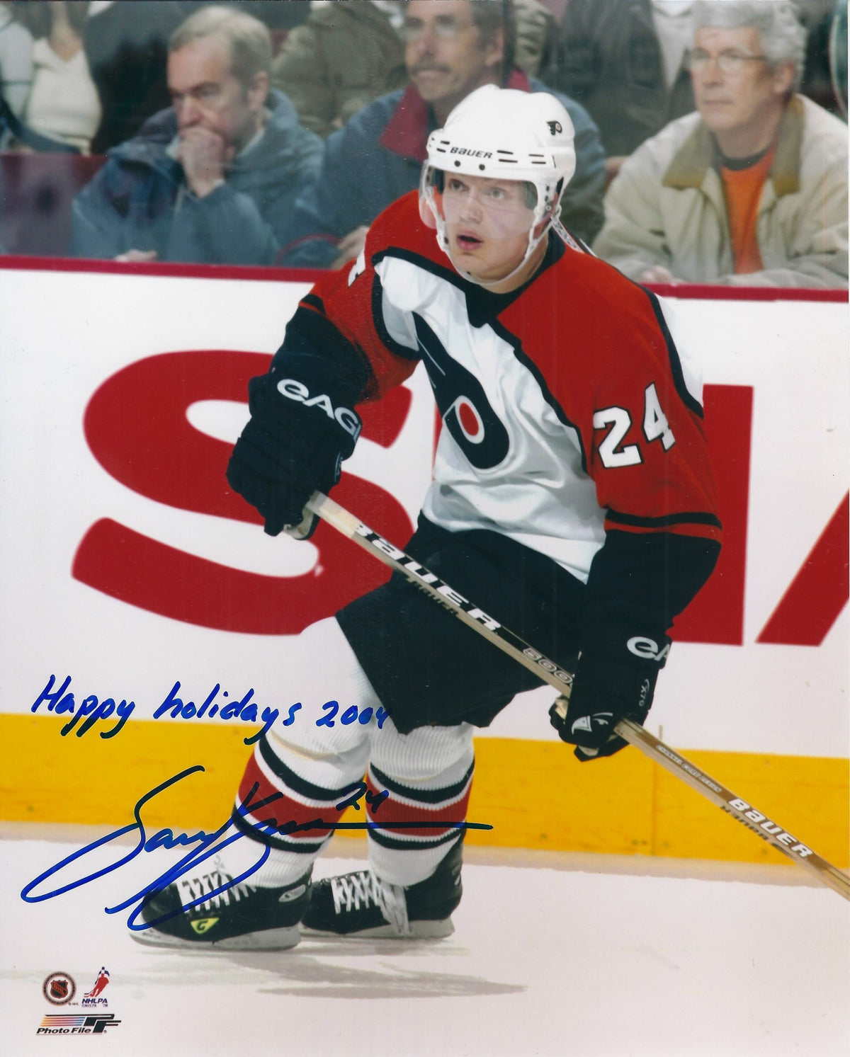 Autographed  SAMI KAPANEN 8X10 Philadelphia Flyers Photo