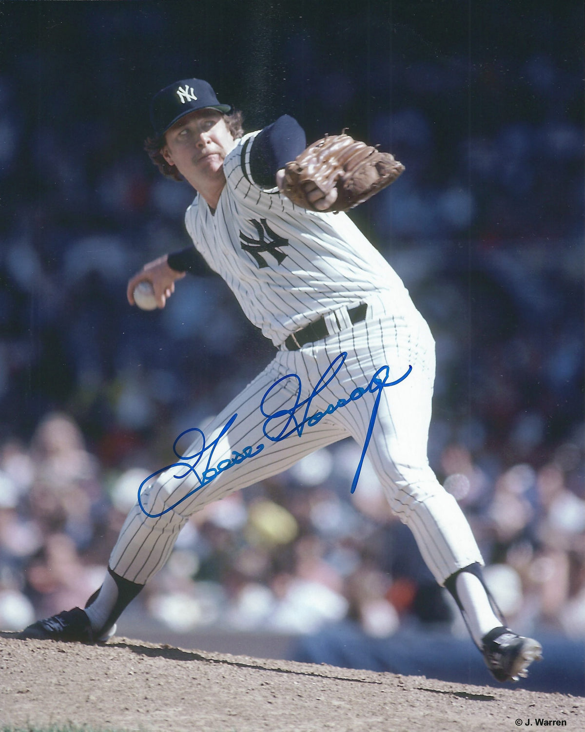 Autographed HOF'R GOOSE GOSSAGE 8x10 New York Yankees Photo