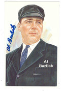 Autographed AL BARLICK Perez-Steele Post Card