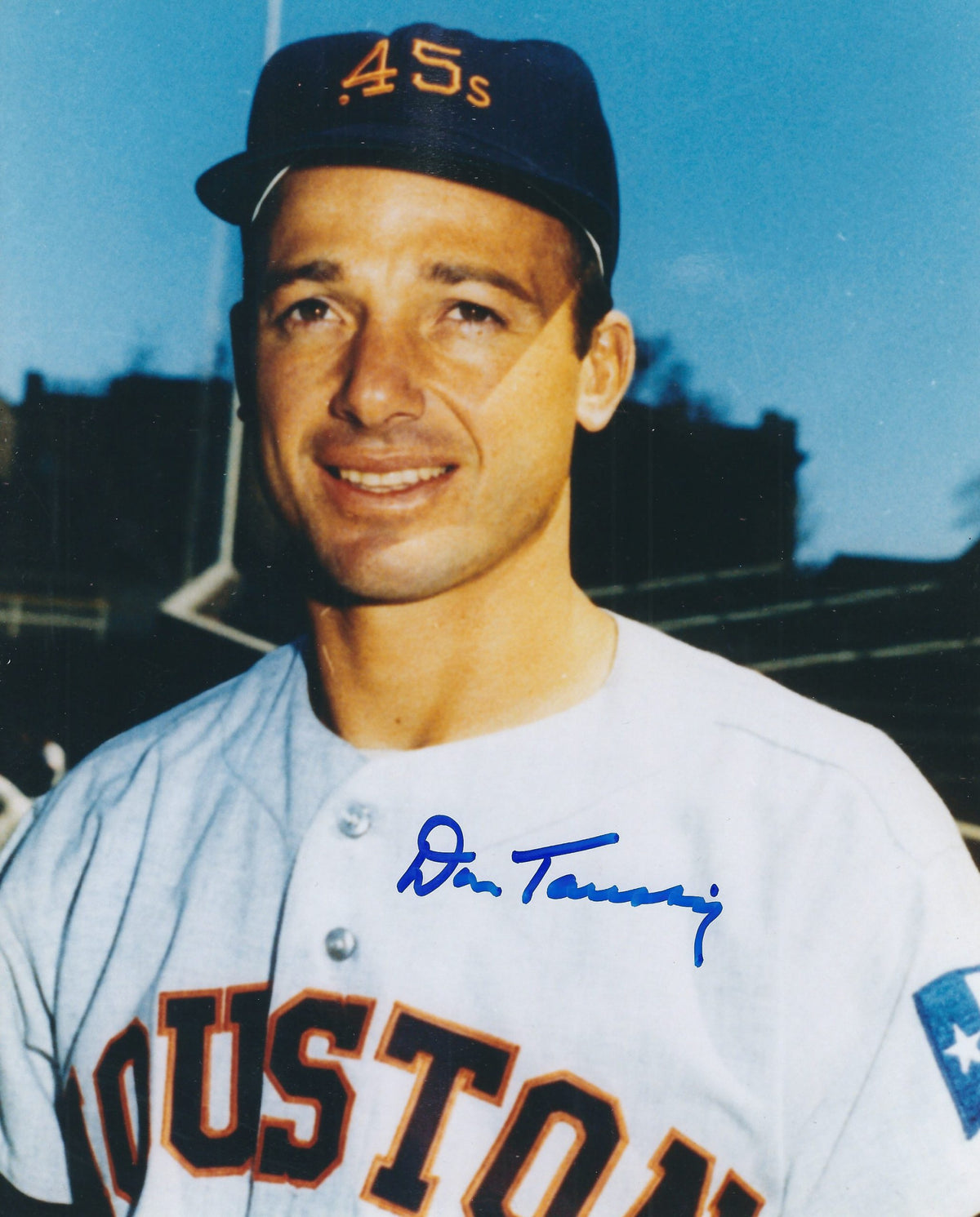 AUTOGRAPHED DON TAUSSIG 8x10 Houston Colt 45's Photo