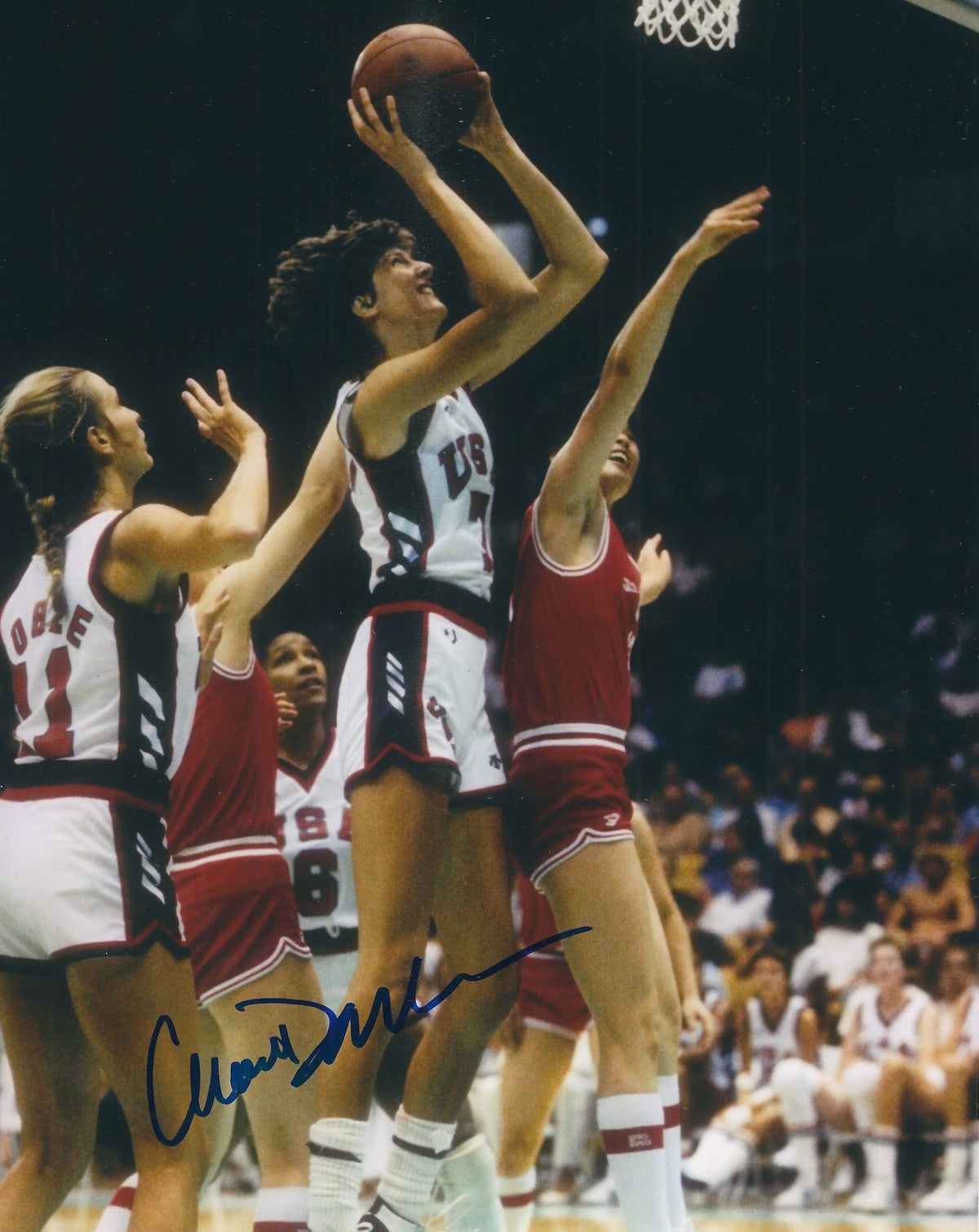 Autographed ANNE DONOVAN 8X10 USA photo