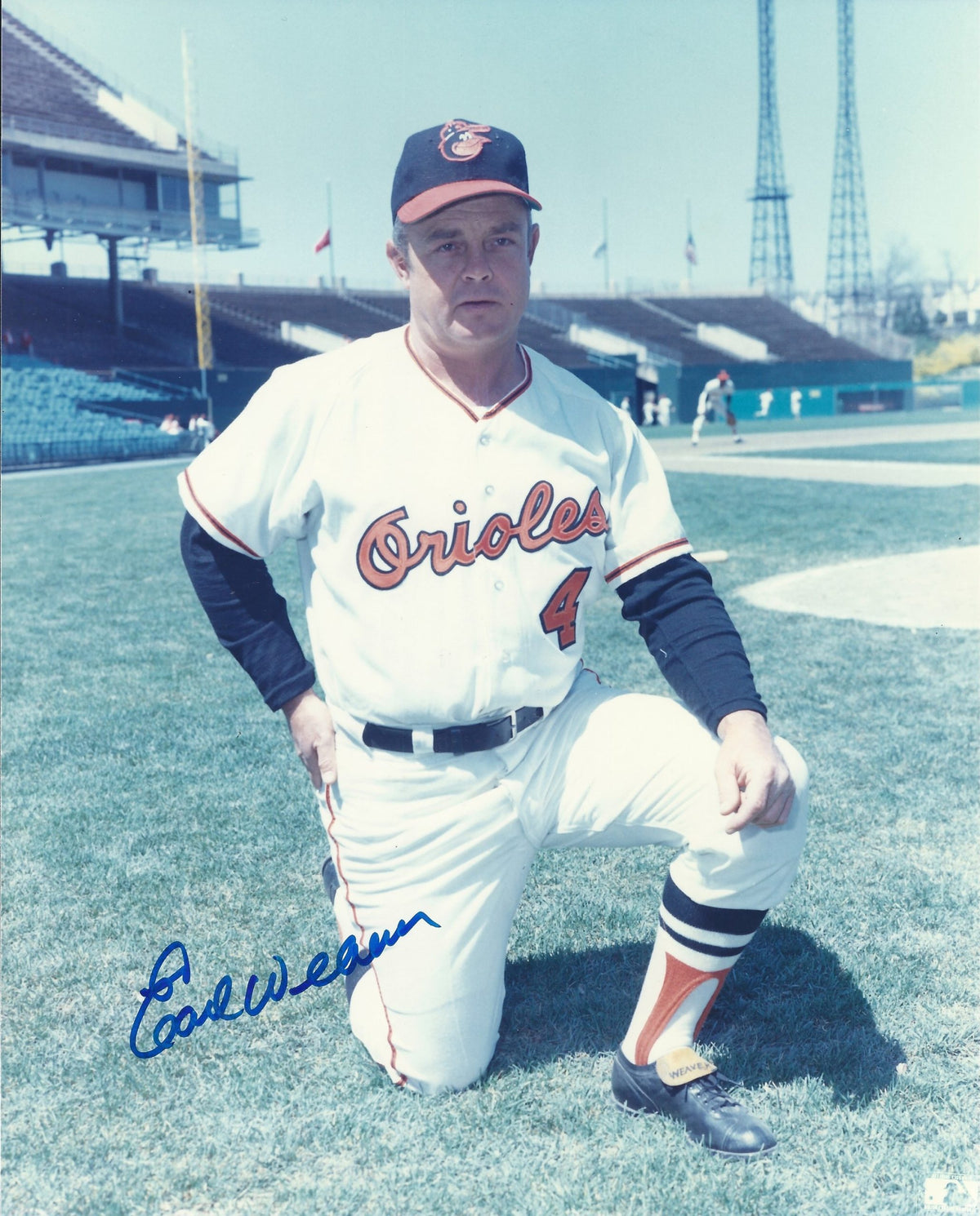 Autographed  EARL WEAVER 8x10 Baltimore Orioles  Photo