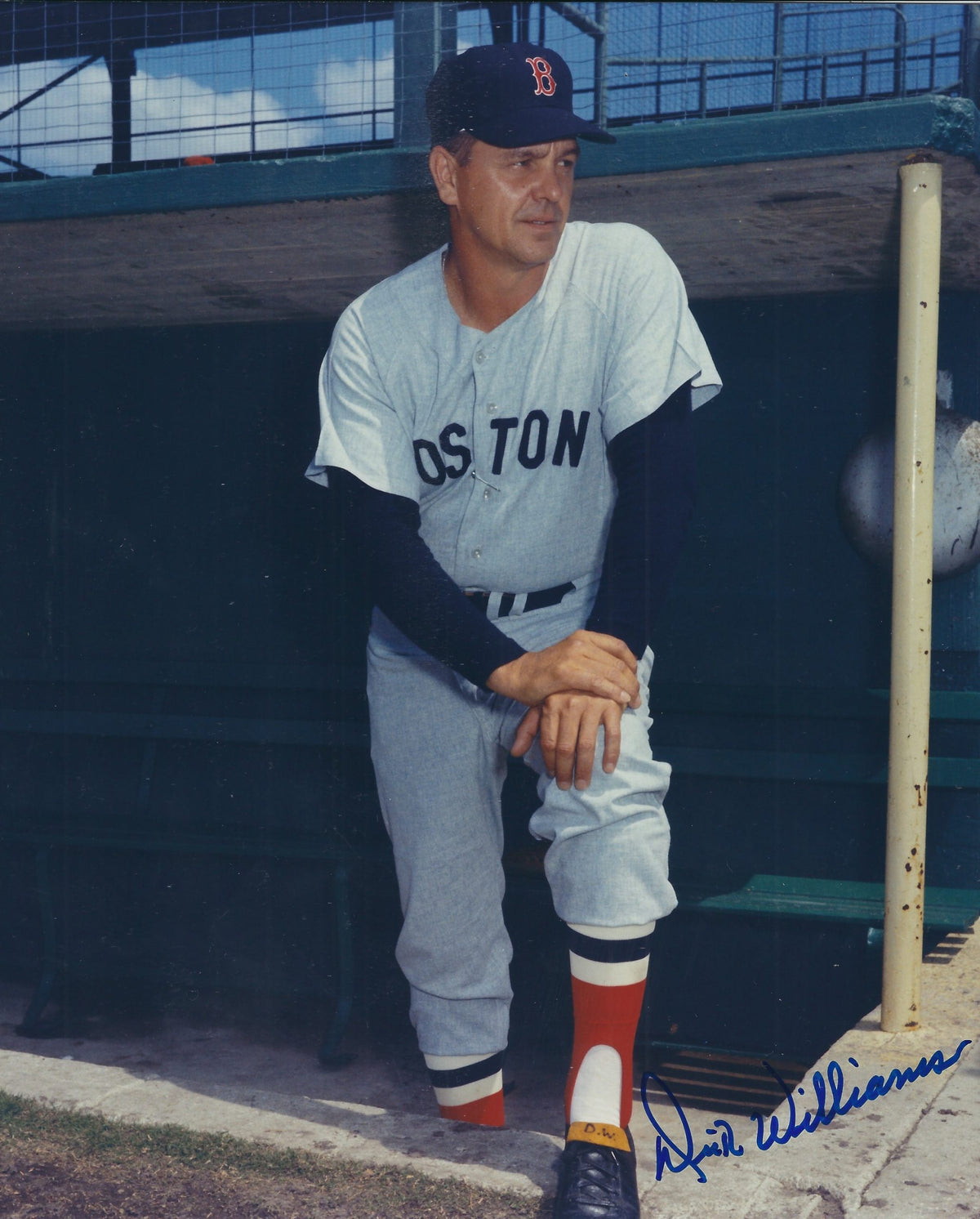Autographed DICK WILLIAMS 8x10 Boston Red Sox Photo