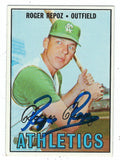 Autographed ROGER REPOZ 1967 Topps Card
