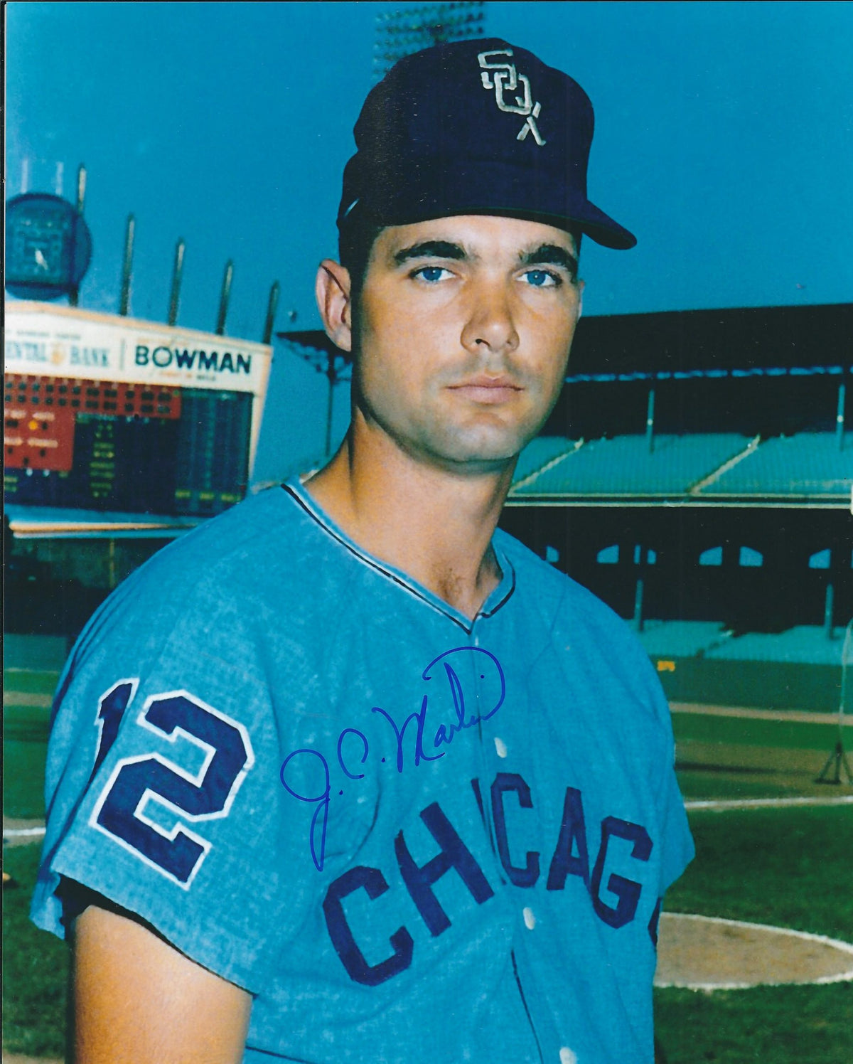 AUTOGRAPHED J.C. MARTIN  8X10 Chicago White Sox Photo