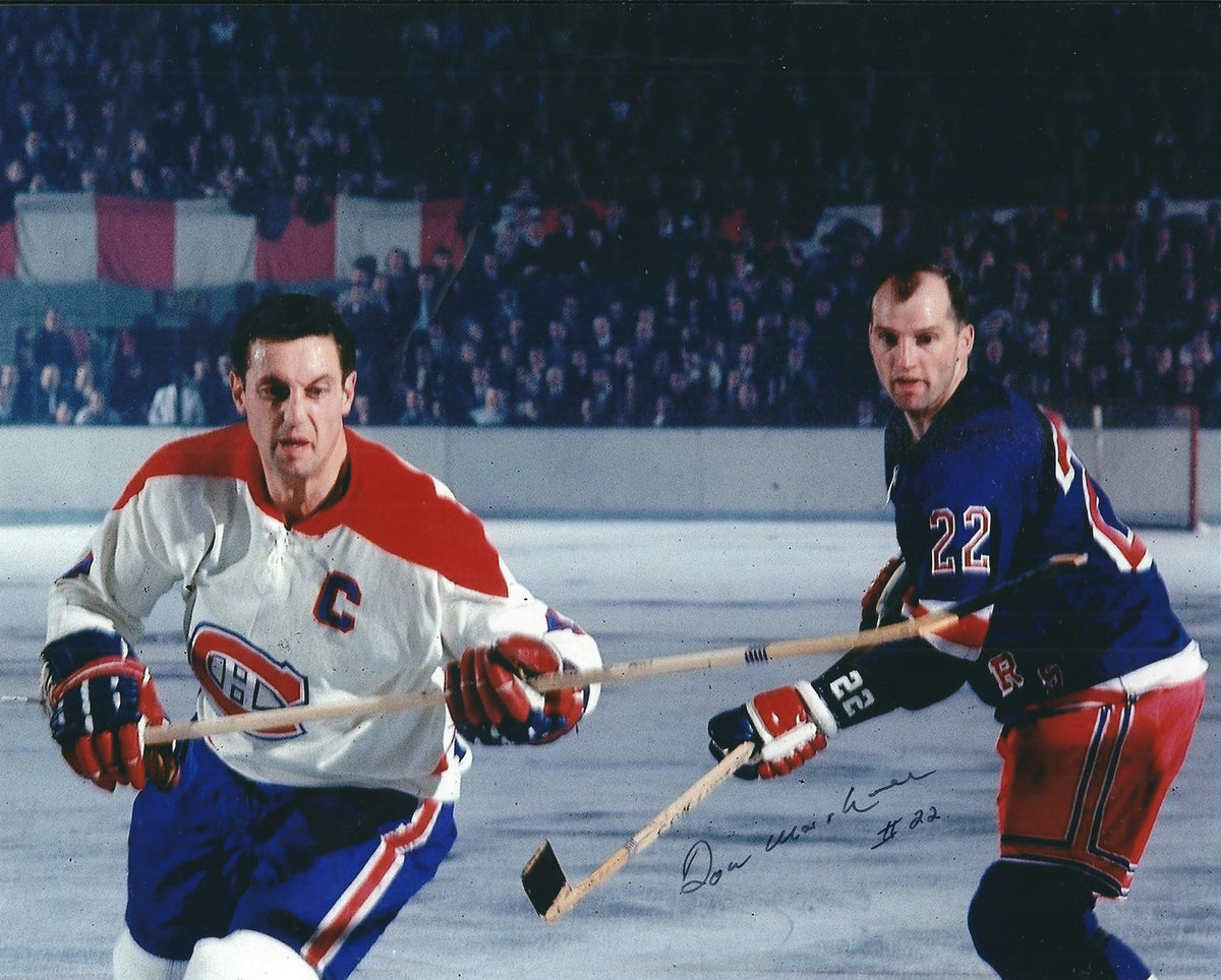 Autographed DON MARSHALL 8X10 New York Rangers Photo
