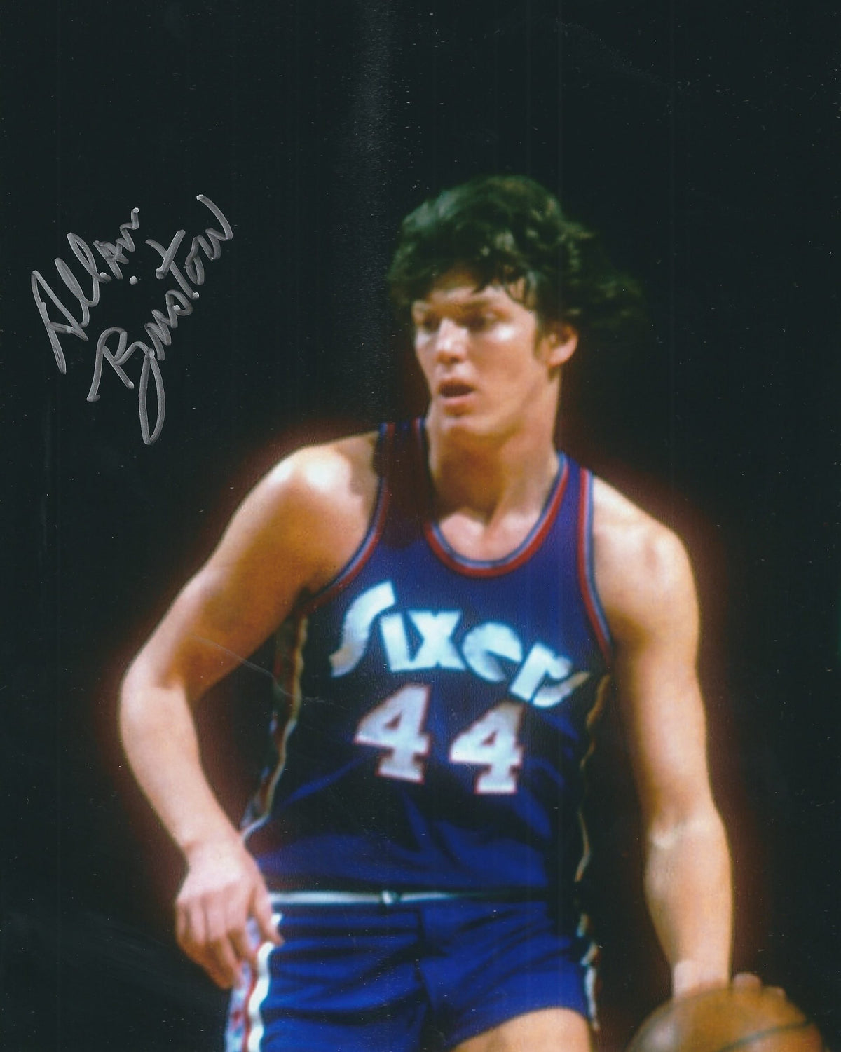AUTOGRAPHED ALLAN BRISTOW 8X10 Philadelphia 76ers photo