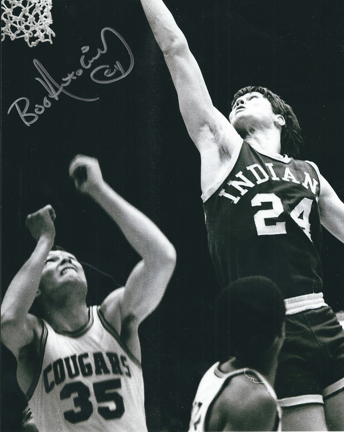 AUTOGRAPHED BOB NETOLICKY 8X10 Indiana Pacers photo
