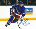 Autographed RYAN SPOONER  8X10 New York Rangers Photo