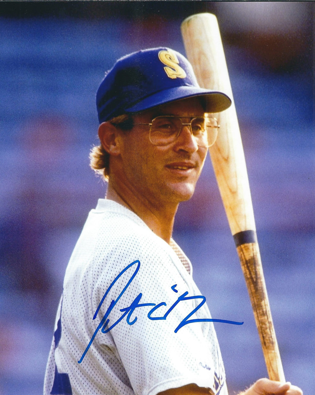 Autographed PETE O'BRIEN 8X10 Seattle Mariners Photo