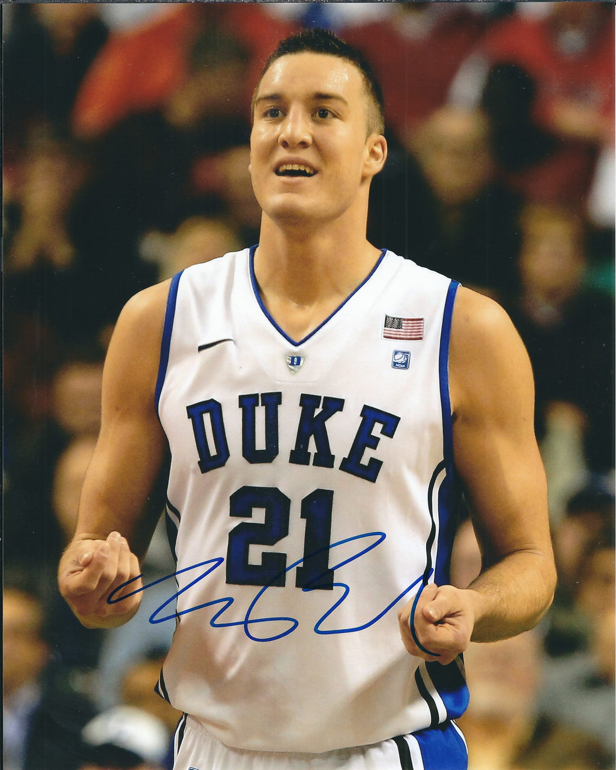 AUTOGRAPHED MILES PLUMLEE 8X10 Duke Blue Devils photo