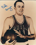 Autographed PAUL ARIZIN 8X10 Philadelphia Warriors Photo
