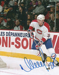 Autographed VLADIMIR MALAKHOV 8X10 Montreal Canadiens Photo