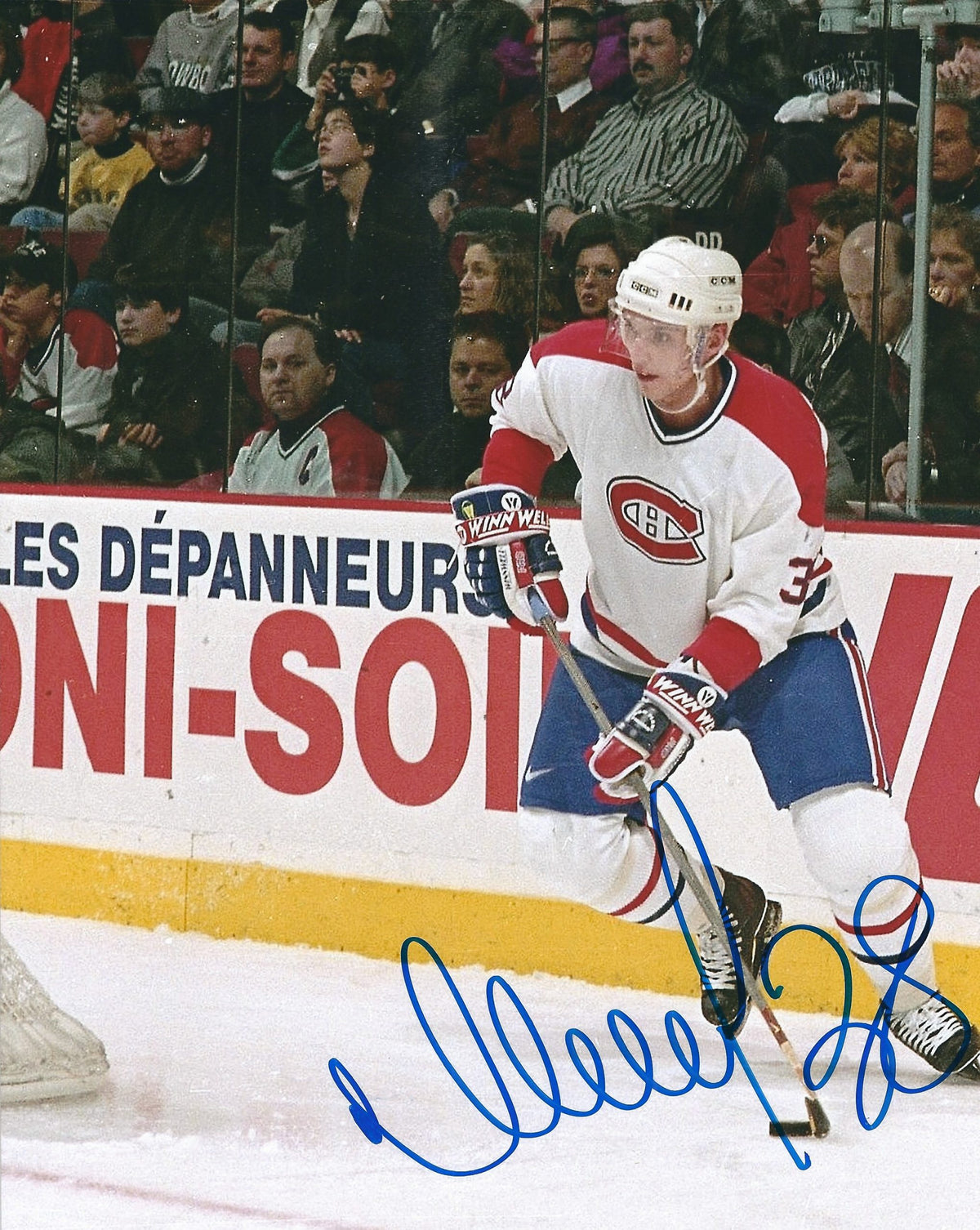 Autographed VLADIMIR MALAKHOV 8X10 Montreal Canadiens Photo