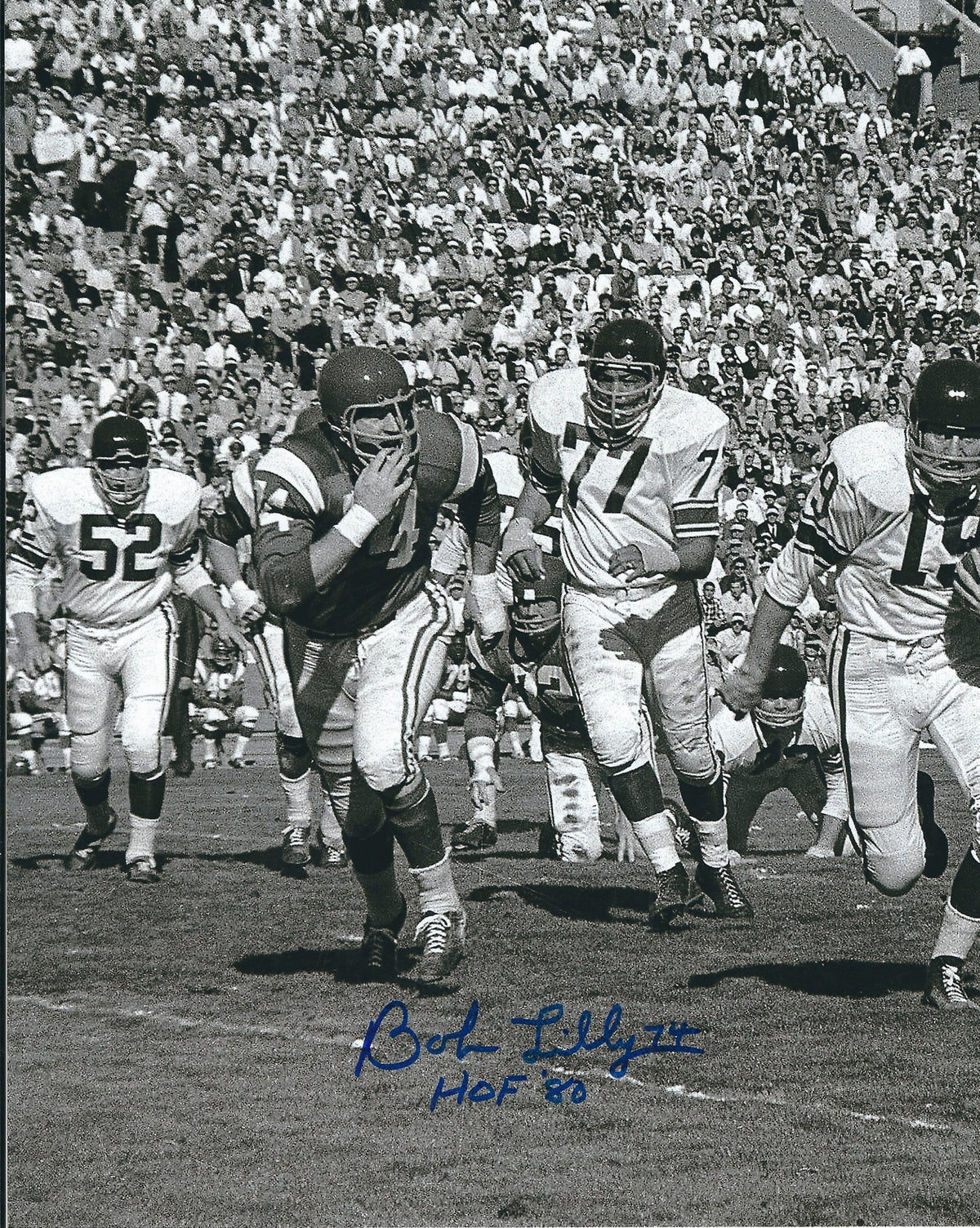 Autographed BOB LILLY  8x10 Dallas Cowboys Photo