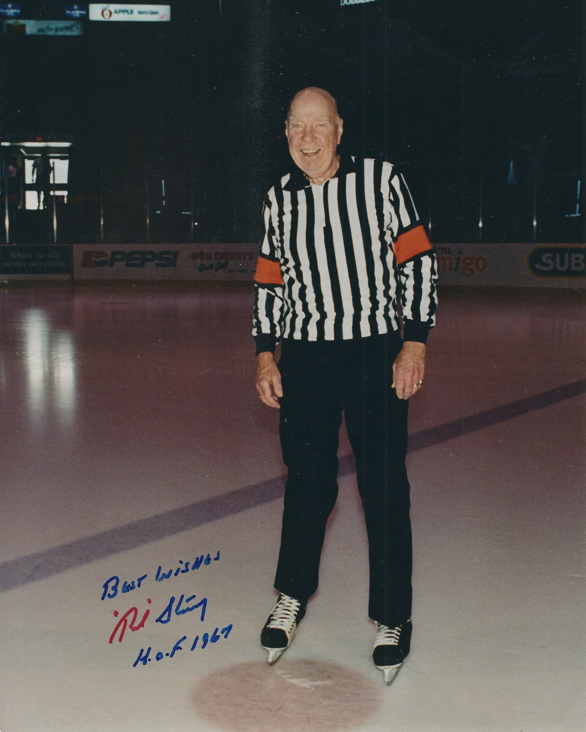 Autographed RED STOREY 8x10 Hockey Hall of Fame Photo