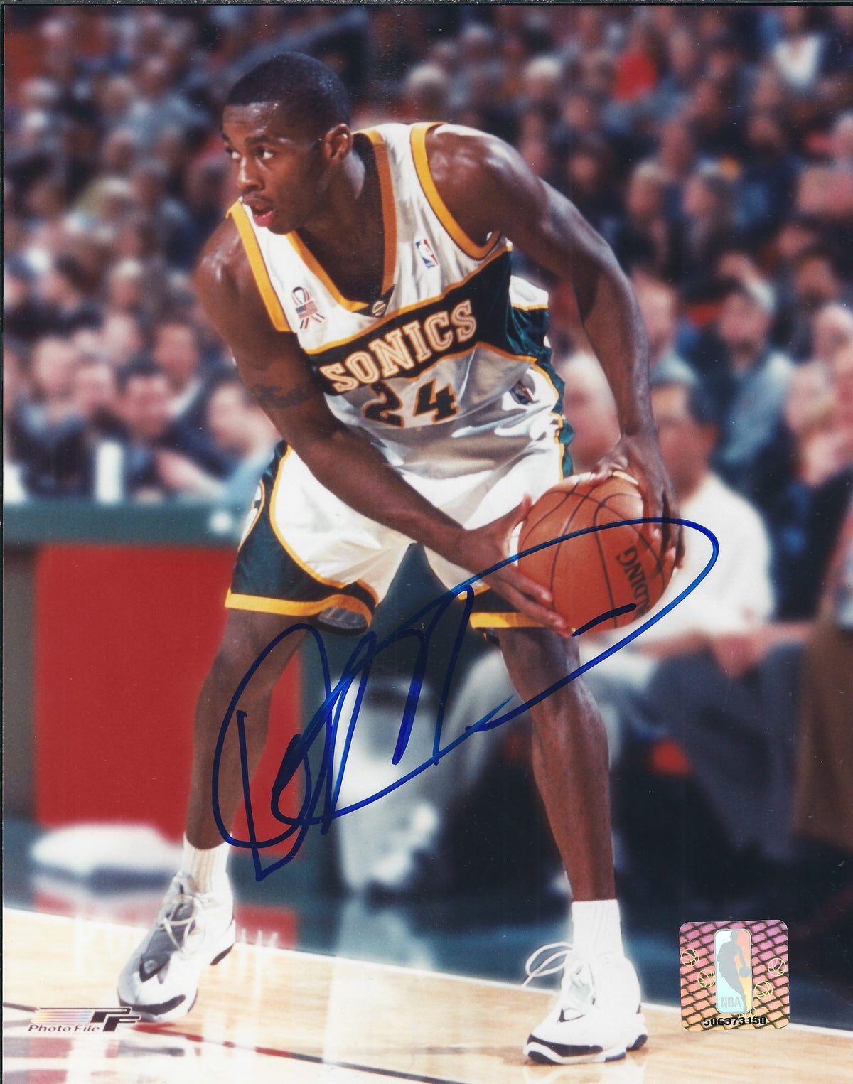 Autographed DESMOND MASON 8x10 Seattle SuperSonics photo