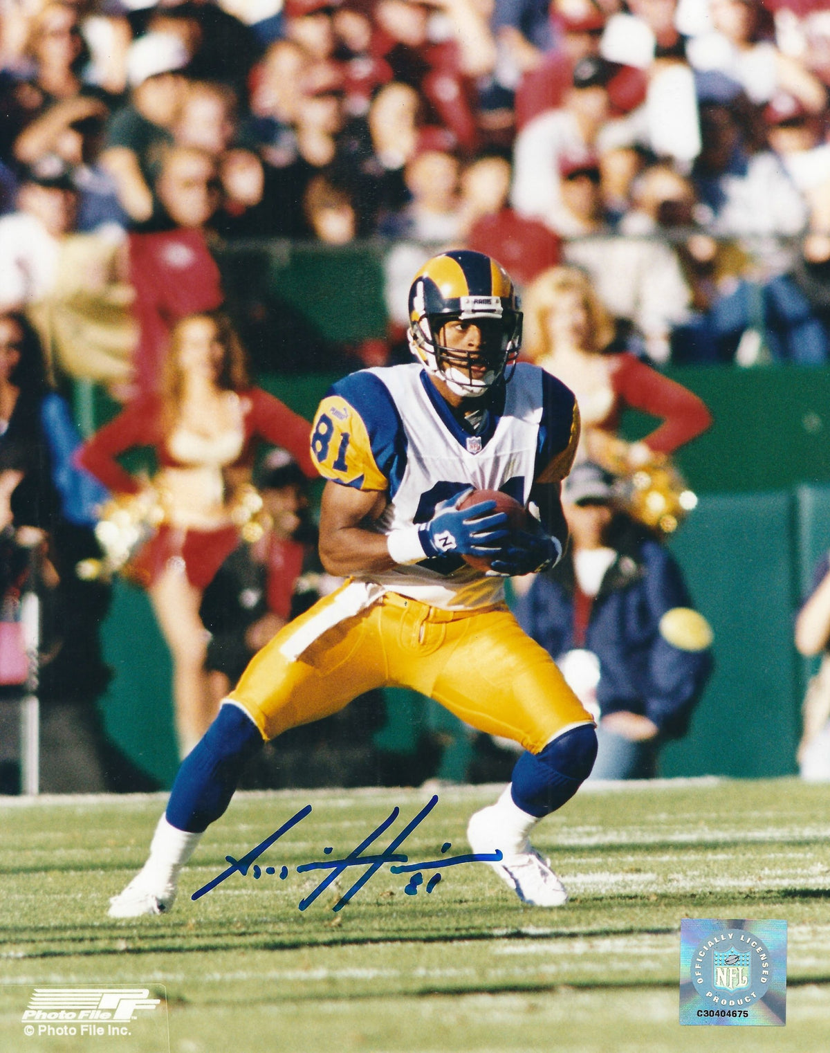 AUTOGRAPHED AZ-ZAHIR HAKIM 8x10 St. Louis Rams Photo