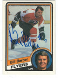 BILL BARBER Autographed 1983-84 O-Pee-Chee Card