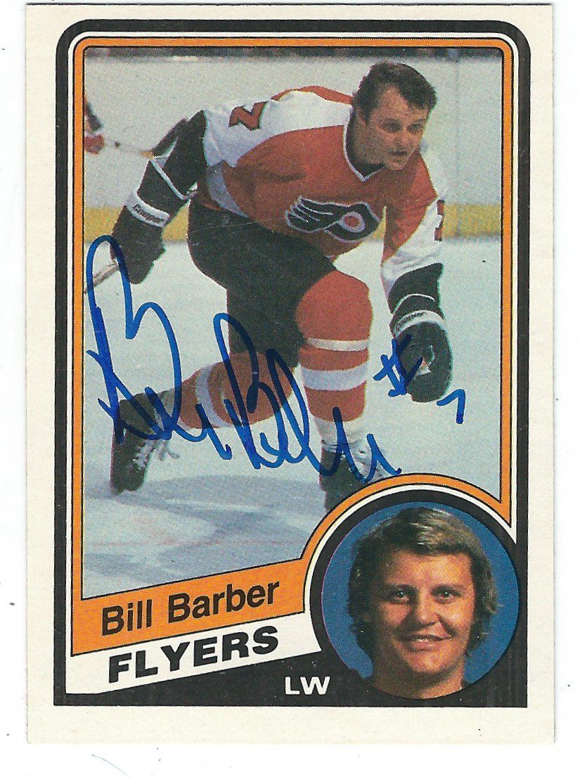 BILL BARBER Autographed 1983-84 O-Pee-Chee Card