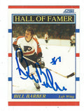BILL BARBER Autographed 1990-91 Score Card