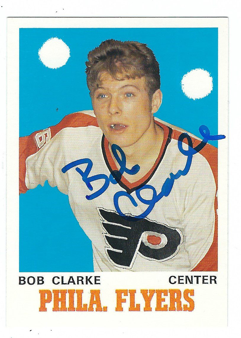 BOBBY CLARKE Philadelphia Flyers Autographed 1992-93 O-PEE-CHEE Card