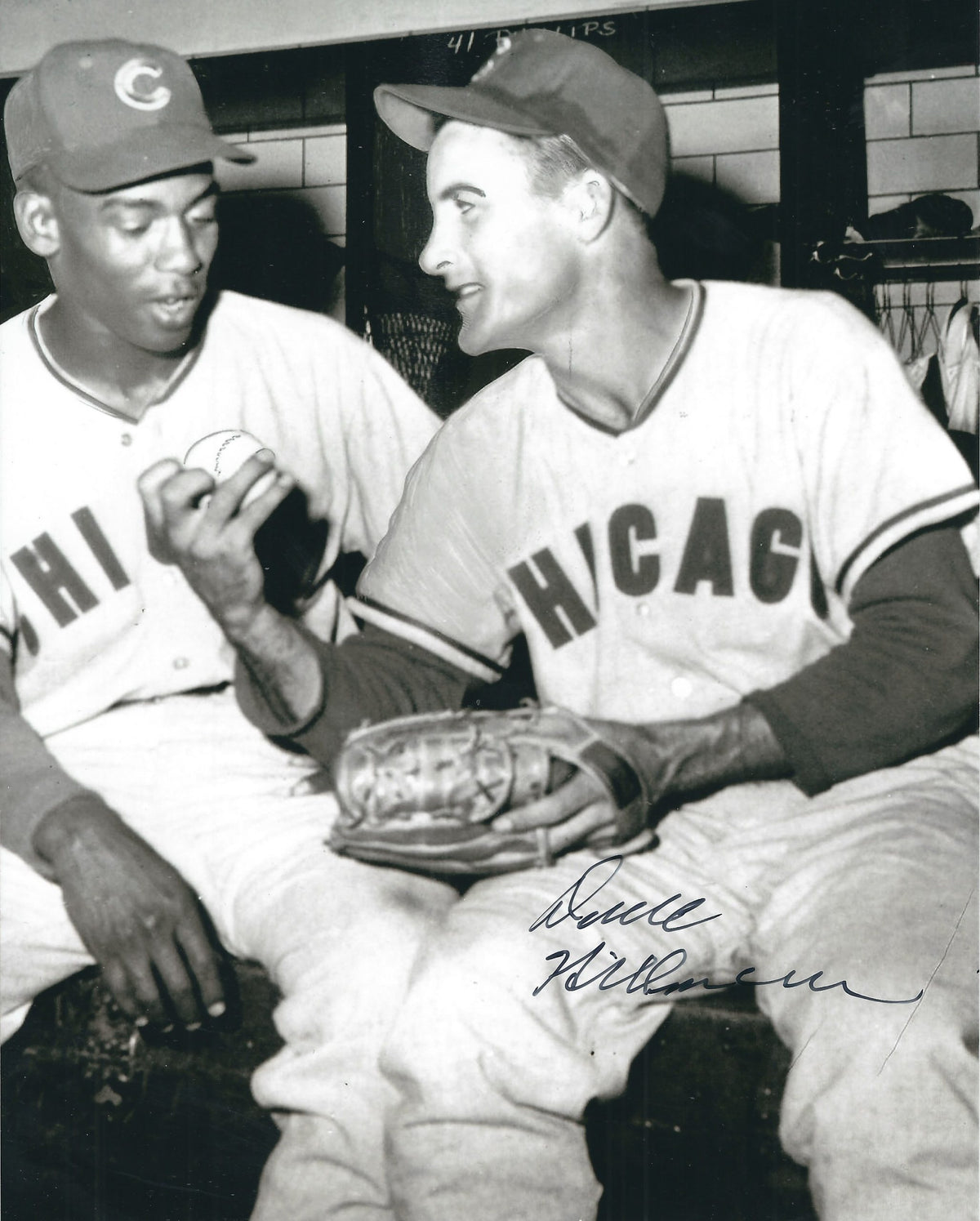 AUTOGRAPHED DAVE HILLMAN 8x10 Chicago Cubs Photo