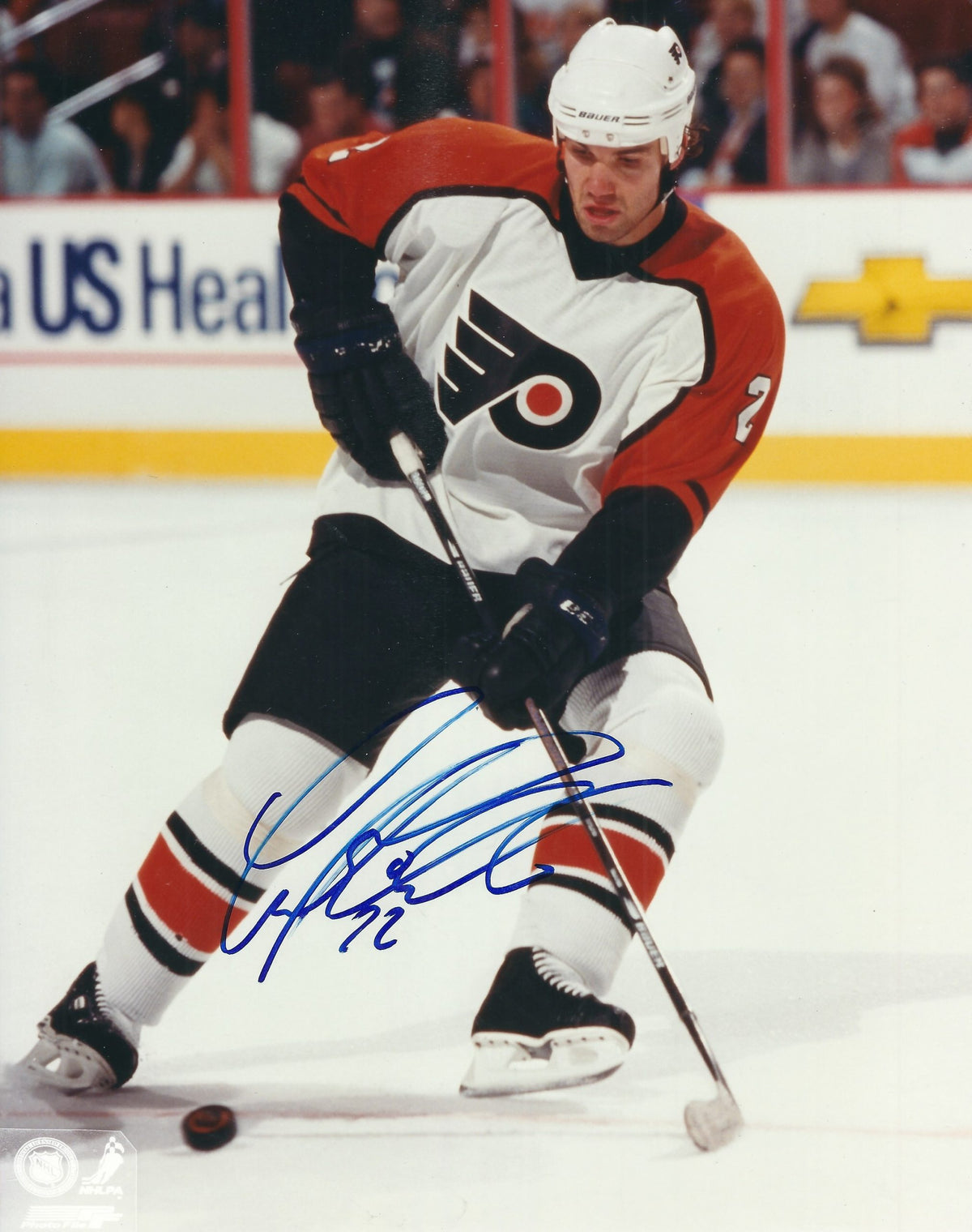 Autographed LUKE RICHARDSON 8X10 Philadelphia Flyers Photo