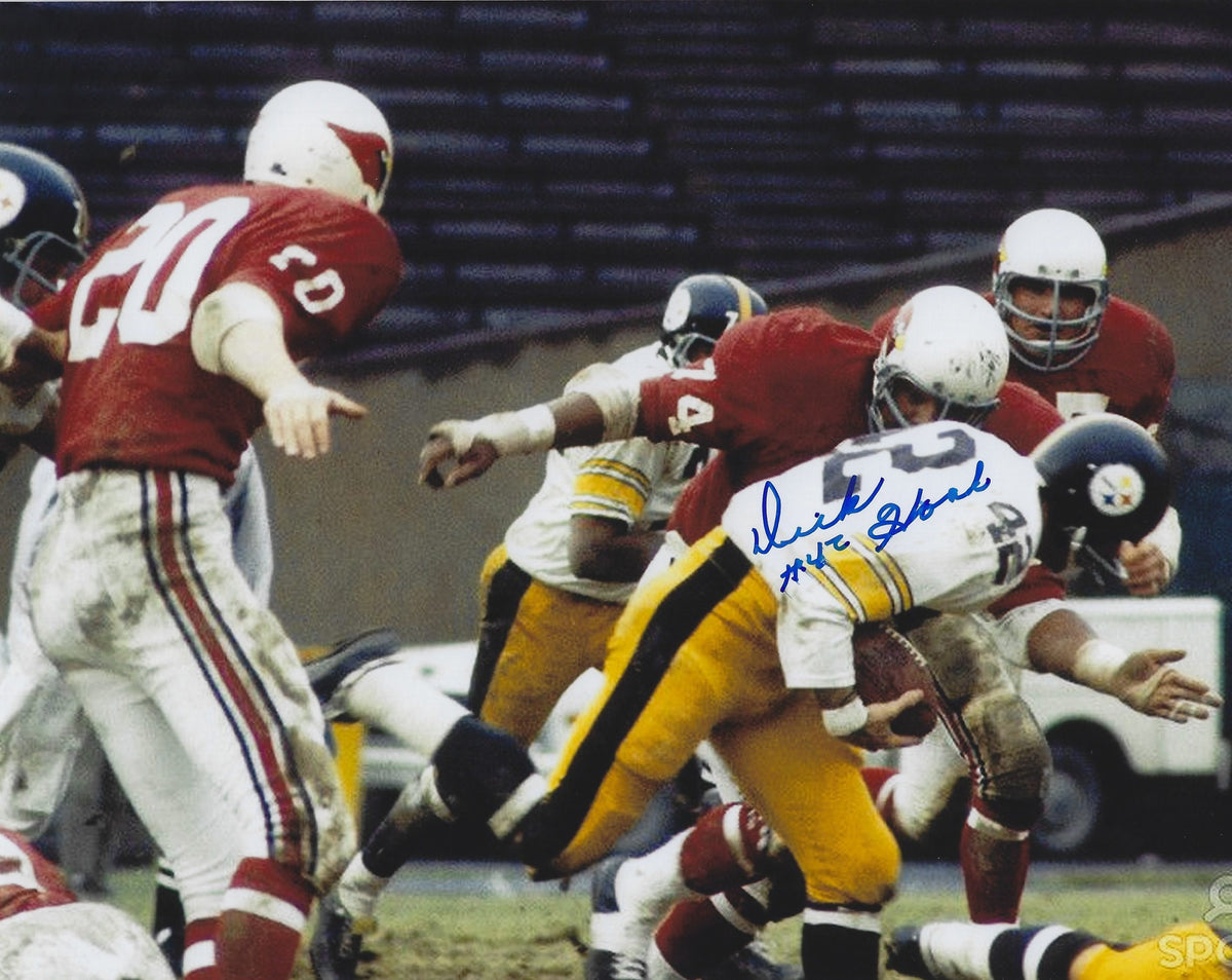Autographed DICK HOAK 8X10 Pittsburgh Steelers Photo