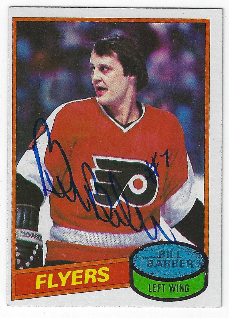BILL BARBER Autographed 1980-81 Topps Card