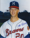 AUTOGRAPHED CLAY CARROLL 8x10 Milwaukee Braves Photo