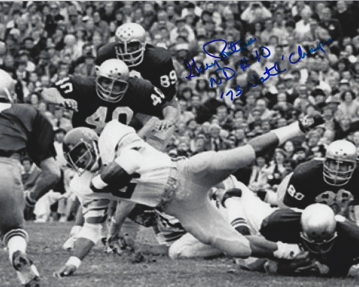 Autographed GARY POTEMPA 8x10 Notre Dame Photo