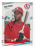 Autographed CURT FORD 1988 Fleer Card