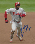 AUTOGRAPHED Michael Bourn 8X10 Philadelphia Phillies Photo