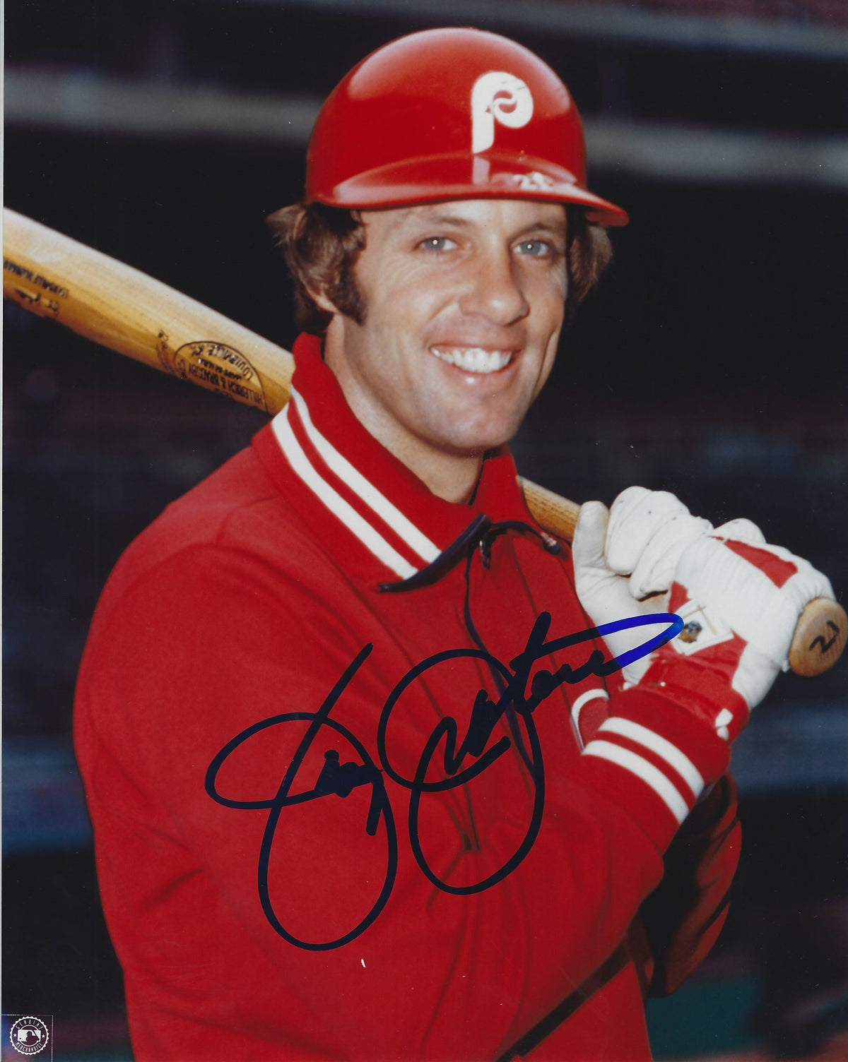 AUTOGRAPHED JAY JOHNSTONE 8x10 Philadelphia Phillies Photo