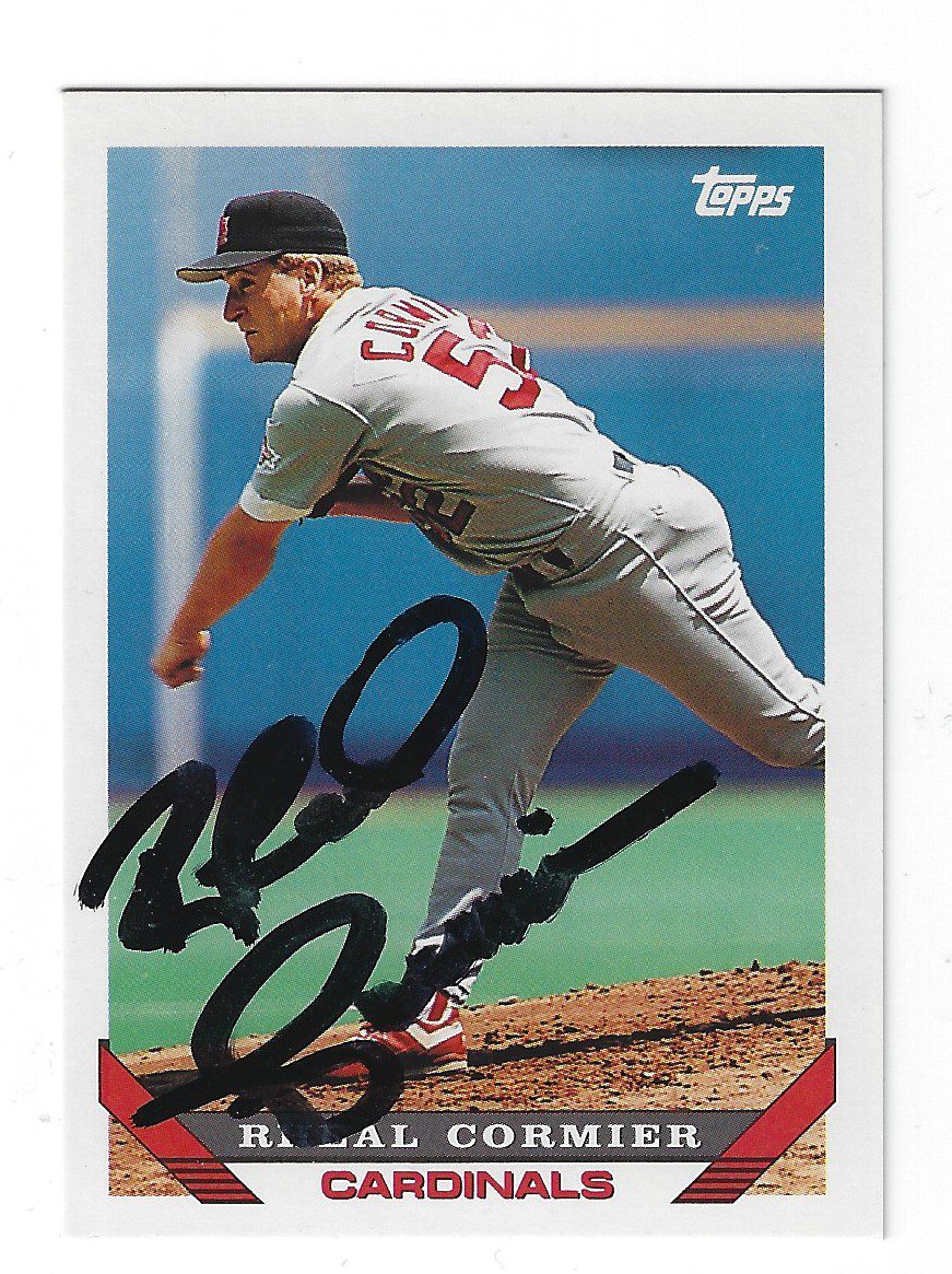 Autographed RHEAL CORMIER 1993 Topps Card