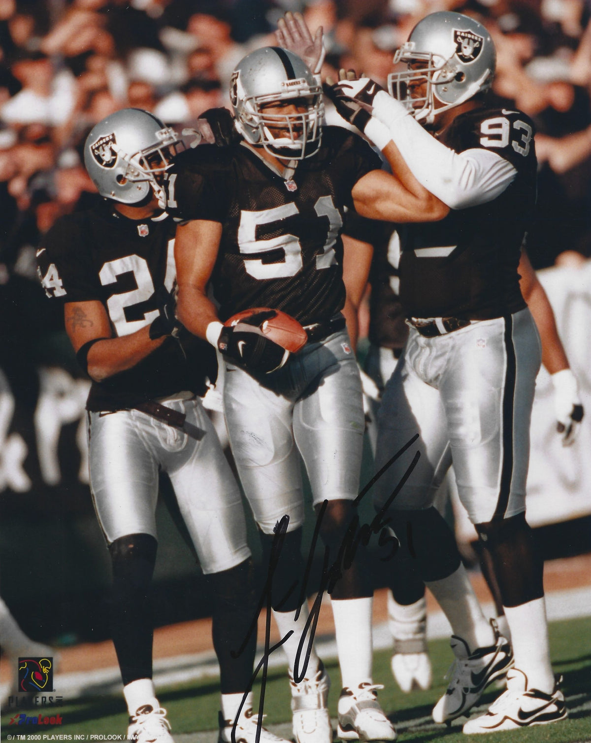 Autographed LANCE JOHNSTON 8X10 Oakland Raiders Photo