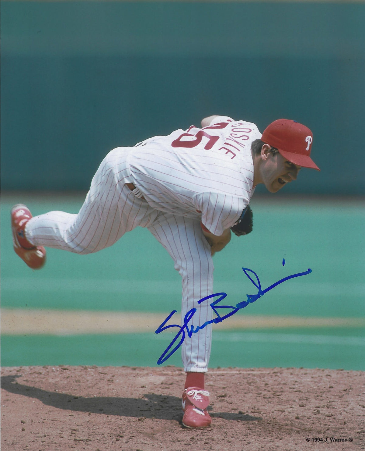 AUTOGRAPHED SHAWN BOSKIE 8X10 Philadelphia Phillies Photo