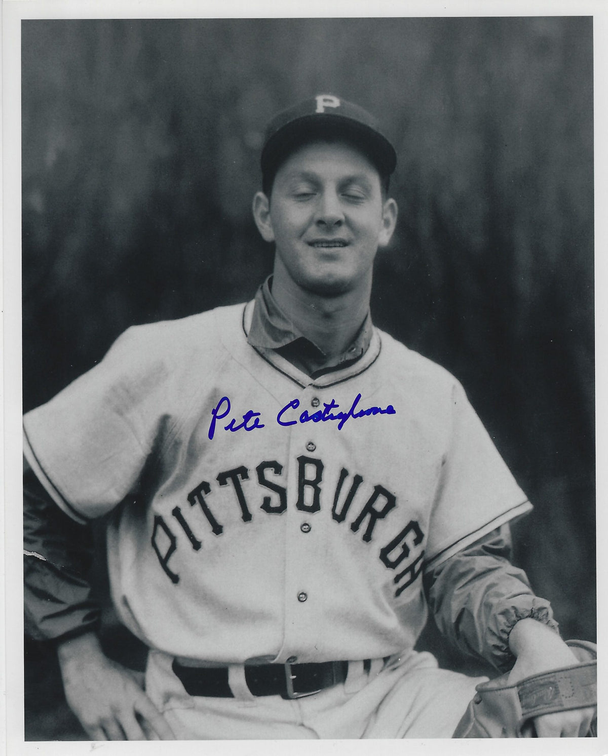 AUTOGRAPHED  PETE CASTIGLIONE 8X10 Pittsburgh Pirates Photo