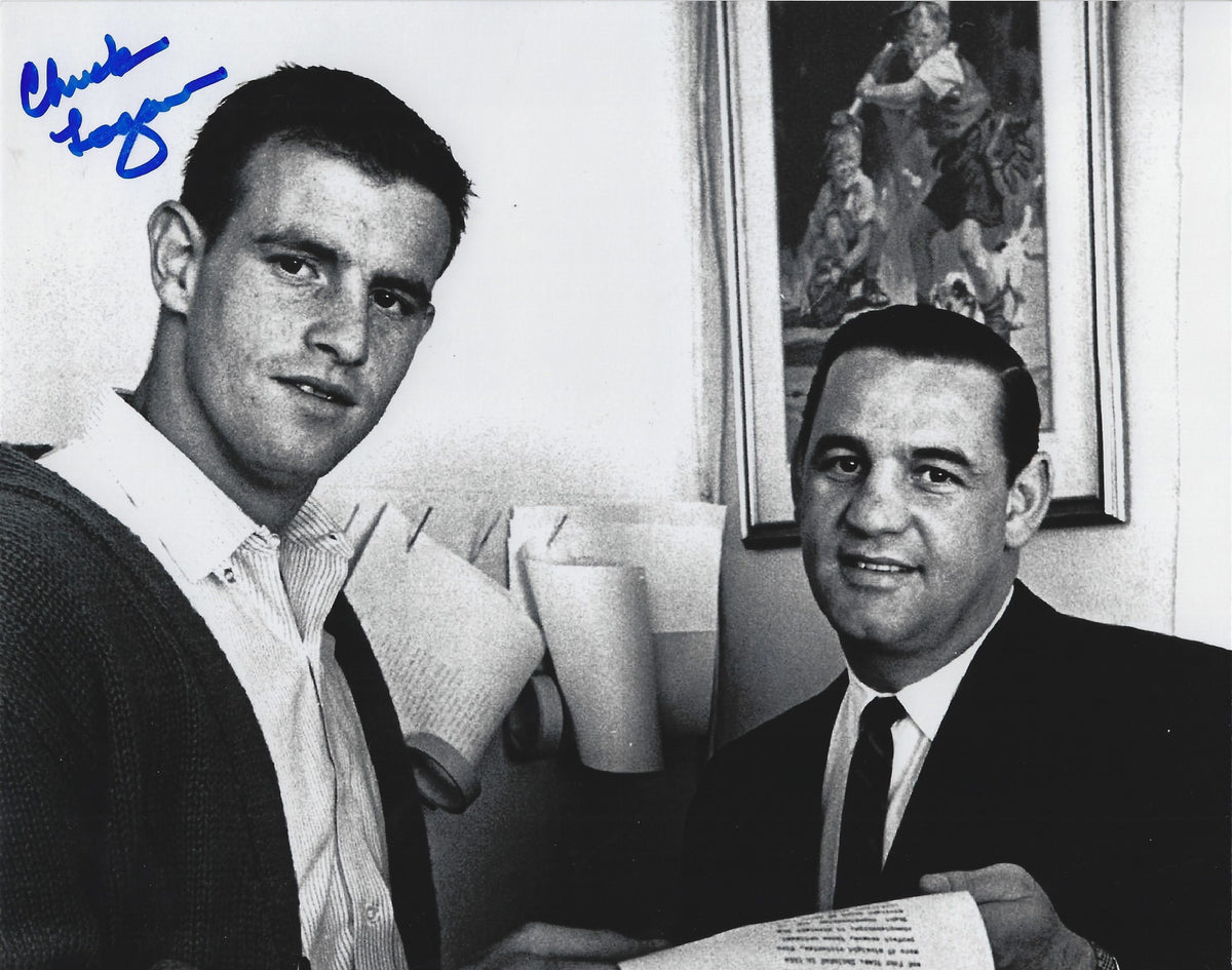 Autographed CHUCK LOGAN 8X10 Pittsburgh Steelers Photo