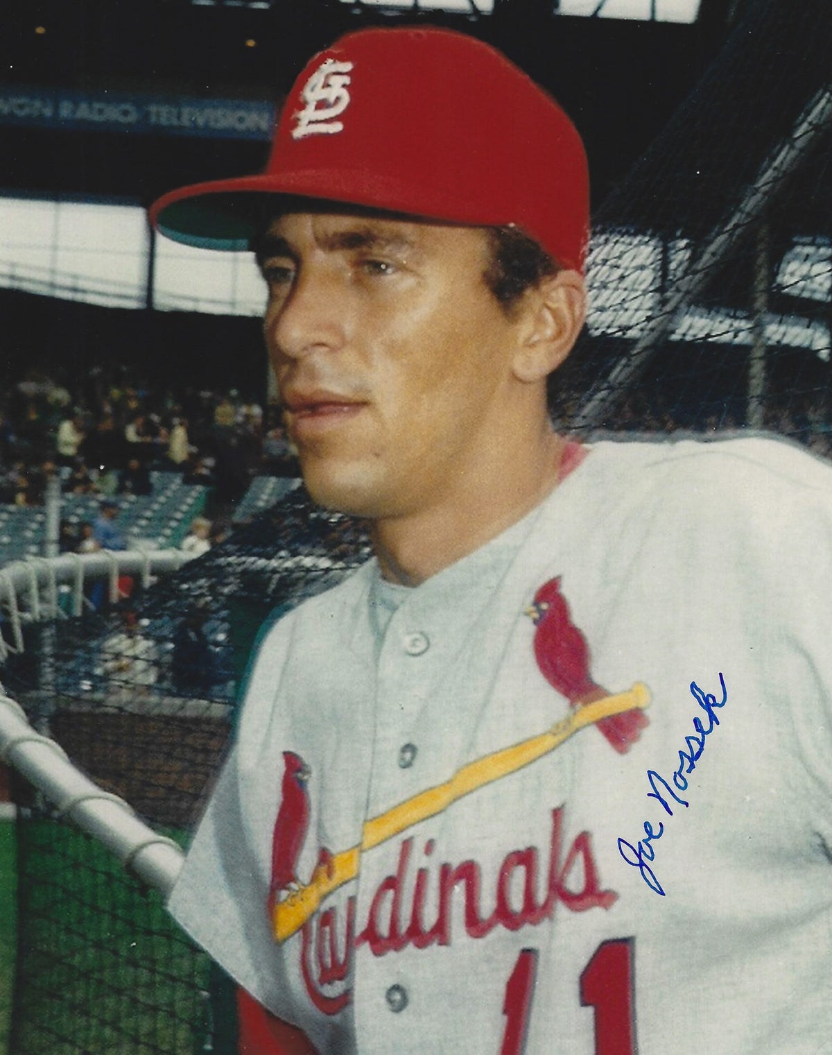 AUTOGRAPHED JOE NOSSEK 8x10 St. Louis Cardinals