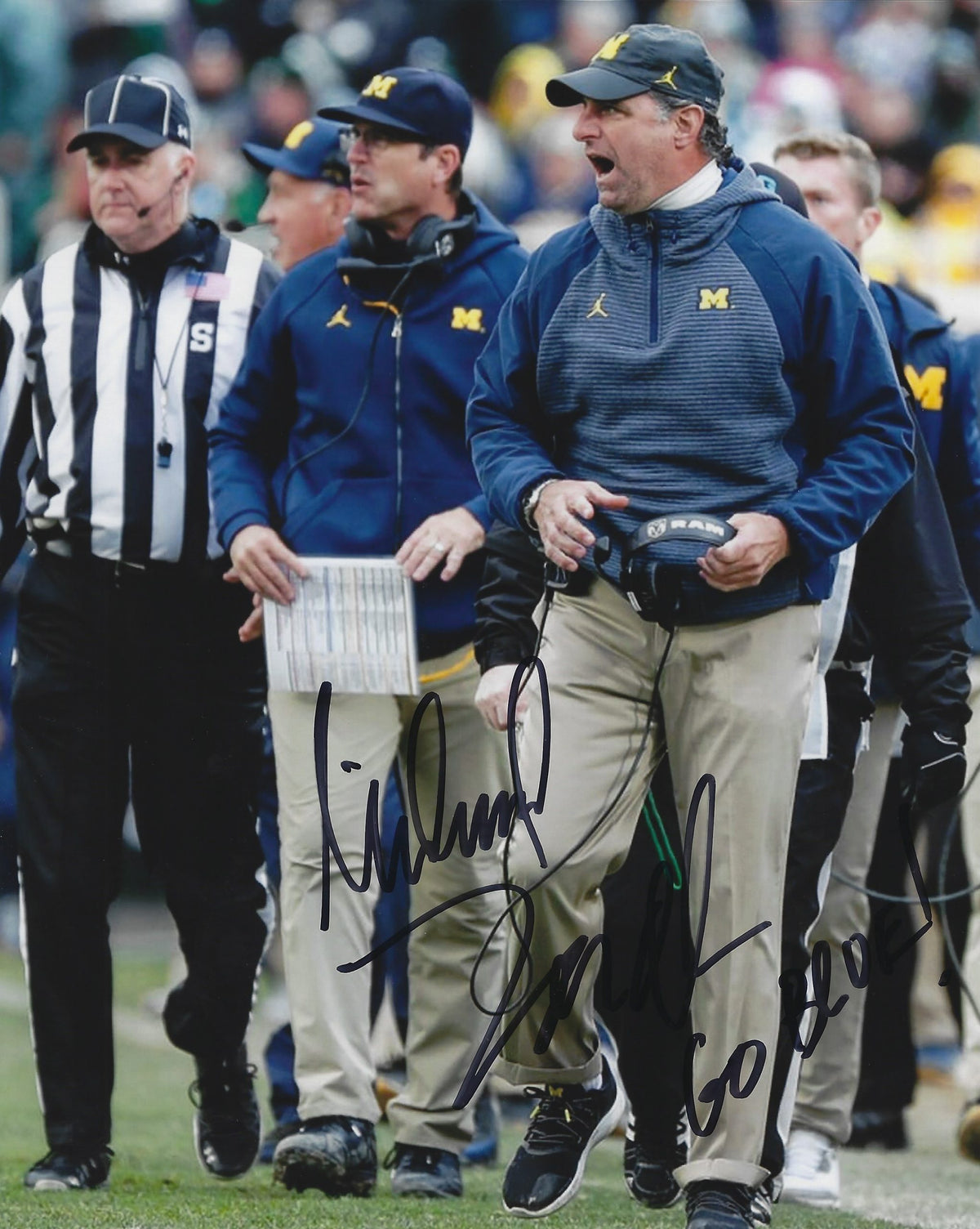 Autographed MICHAEL ZORDICH 8X10 Michigan Wolverines photo