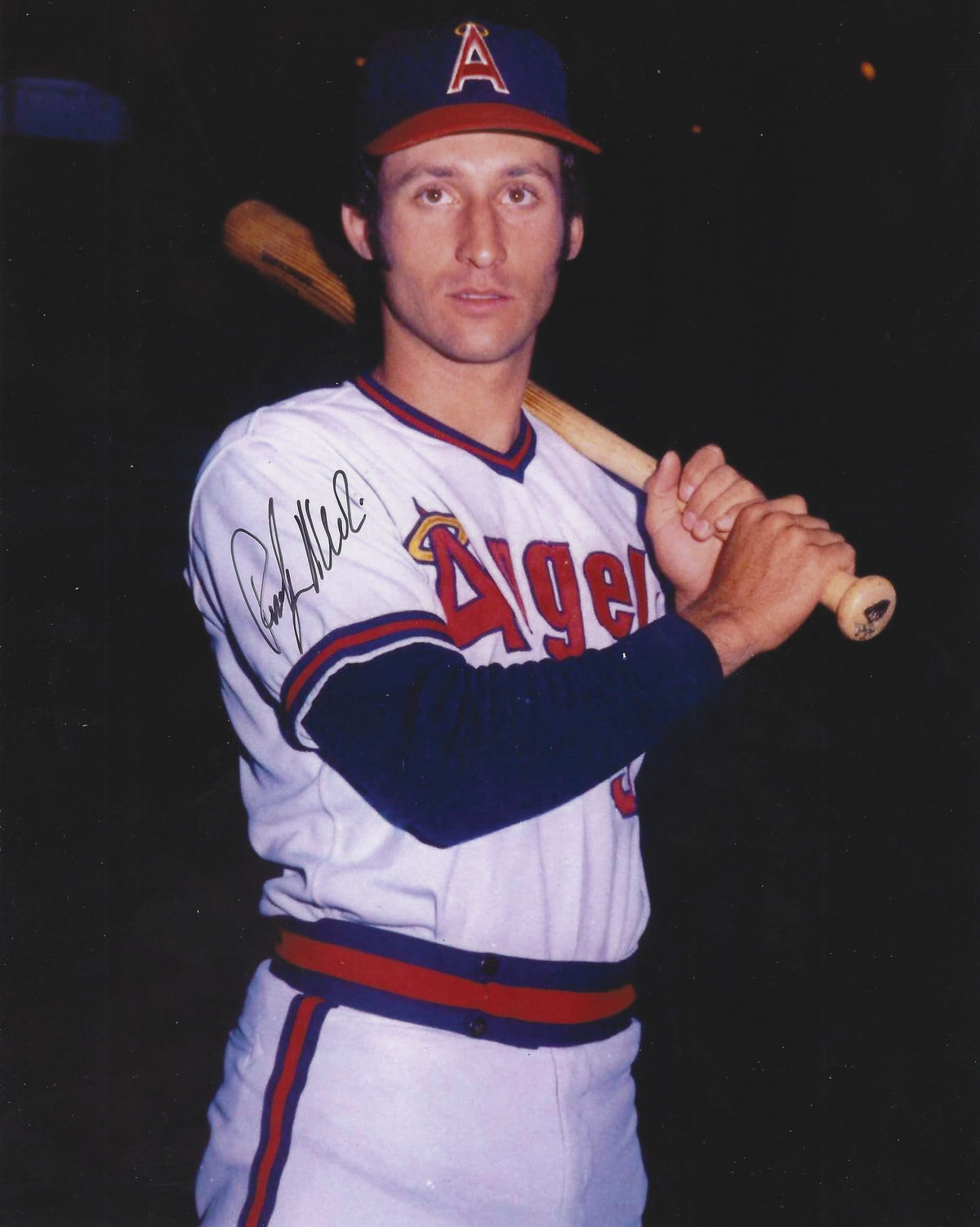 AUTOGRAPHED RUDY MEOLI 8X10 California Angels Photo