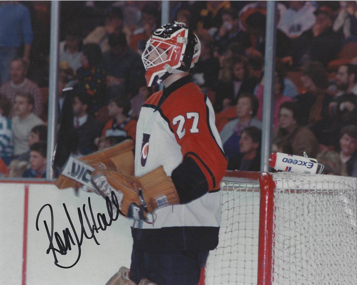Autographed RON HEXTALL 8X10 Philadelphia Flyers Photo