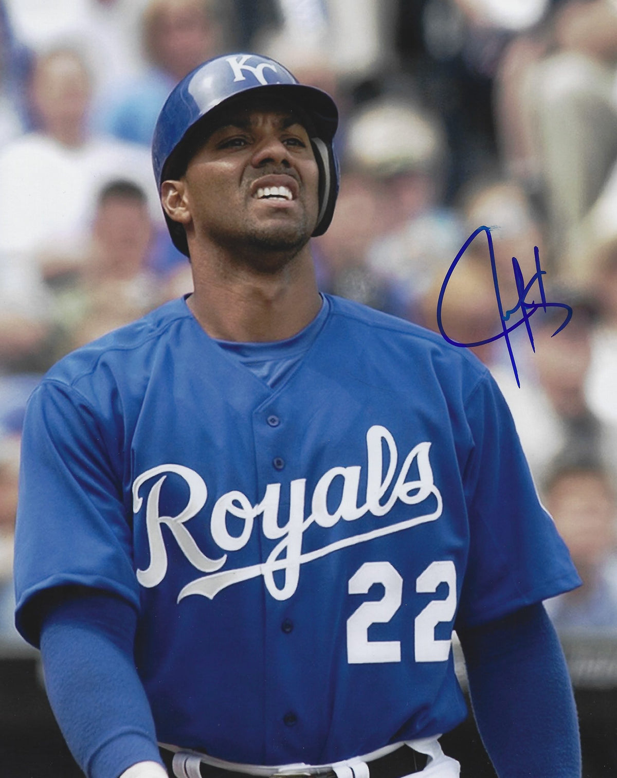 AUTOGRAPHED JUAN GONZALEZ 8x10 Kansas City Royals Photo