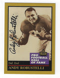 Autographed Andy Robustelli New York Giants 1991 Enor Football Card with COA