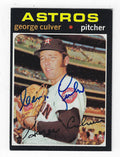 Autographed GEORGE CULVER 1971 Topps Card